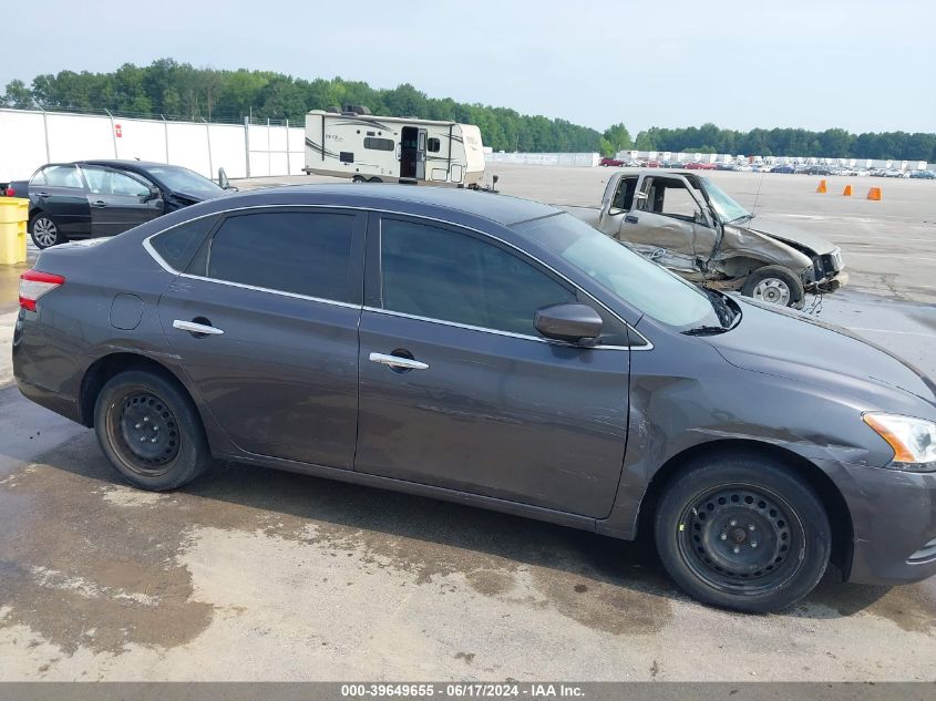 2014 Nissan Sentra S VIN: 3N1AB7APXEY341795 Lot: 39649655