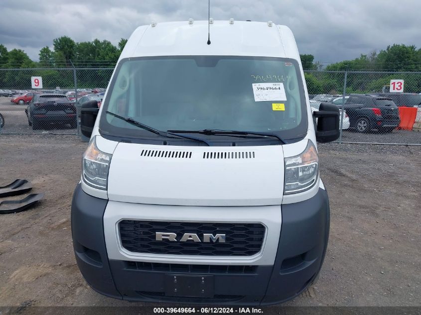 2019 Ram Promaster 3500 Cargo Van High Roof 159 Wb Ext VIN: 3C6URVJG1KE555718 Lot: 39649664