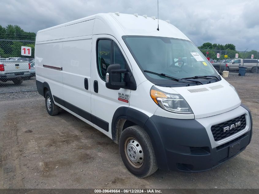 2019 Ram Promaster 3500 Cargo Van High Roof 159 Wb Ext VIN: 3C6URVJG1KE555718 Lot: 39649664