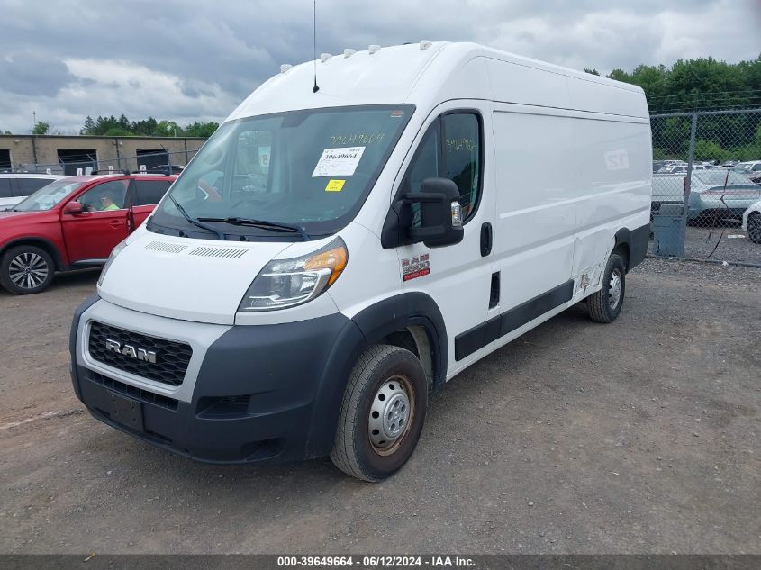 2019 Ram Promaster 3500 Cargo Van High Roof 159 Wb Ext VIN: 3C6URVJG1KE555718 Lot: 39649664