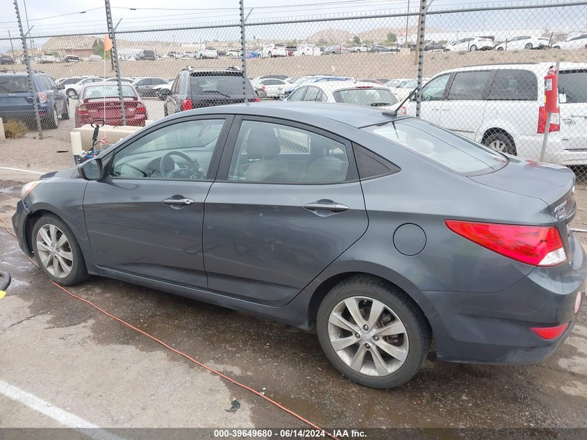 2012 Hyundai Accent Gls VIN: KMHCU4AE4CU099059 Lot: 39649680