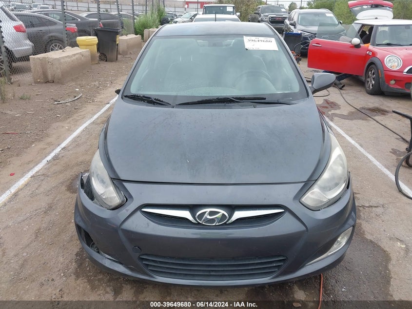 2012 Hyundai Accent Gls VIN: KMHCU4AE4CU099059 Lot: 39649680