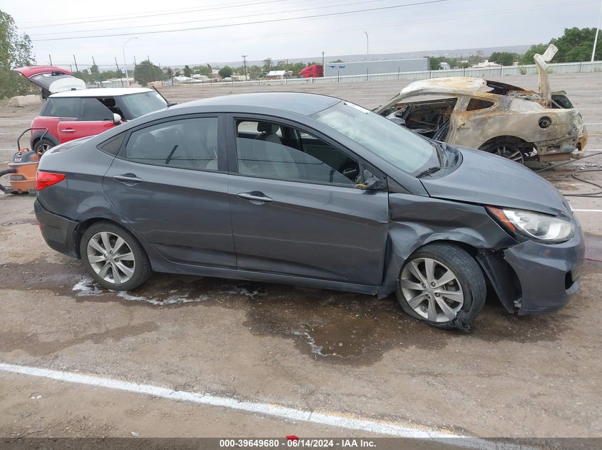 2012 Hyundai Accent Gls VIN: KMHCU4AE4CU099059 Lot: 39649680