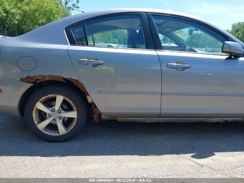 2006 Mazda Mazda3 I VIN: JM1BK32F861419481 Lot: 39649683