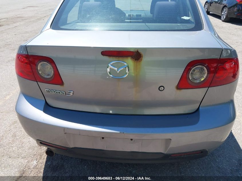 2006 Mazda Mazda3 I VIN: JM1BK32F861419481 Lot: 39649683