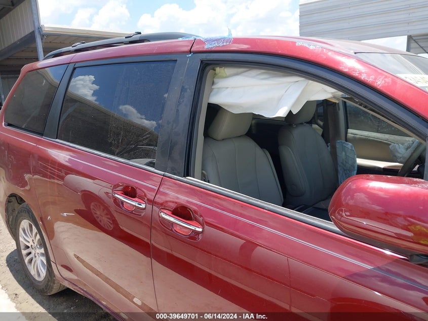 2014 Toyota Sienna Xle V6 8 Passenger VIN: 5TDYK3DCXES464257 Lot: 39649701