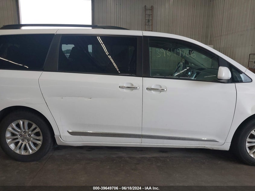 2012 Toyota Sienna Xle V6 8 Passenger VIN: 5TDYK3DC5CS184744 Lot: 39649706