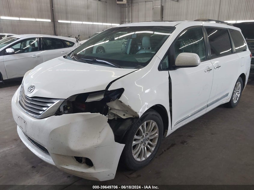 2012 Toyota Sienna Xle V6 8 Passenger VIN: 5TDYK3DC5CS184744 Lot: 39649706