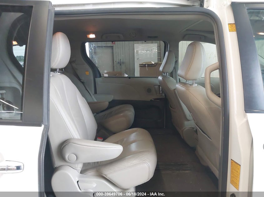 2012 Toyota Sienna Xle V6 8 Passenger VIN: 5TDYK3DC5CS184744 Lot: 39649706