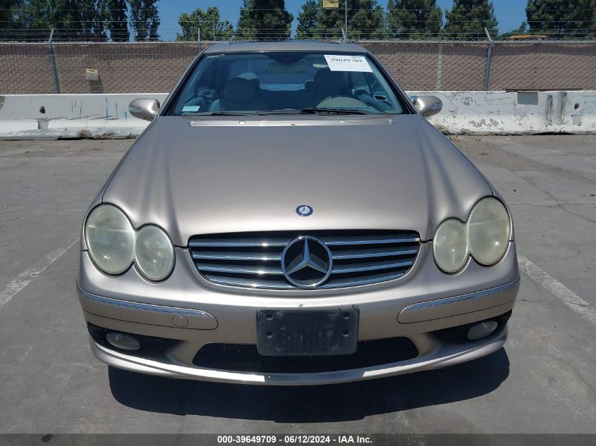 2003 Mercedes-Benz Clk 500 VIN: WDBTJ75JX3F050778 Lot: 39649709