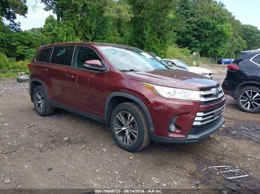 2019 Toyota Highlander Le Plus VIN: 5TDBZRFHXKS985603 Lot: 39649723