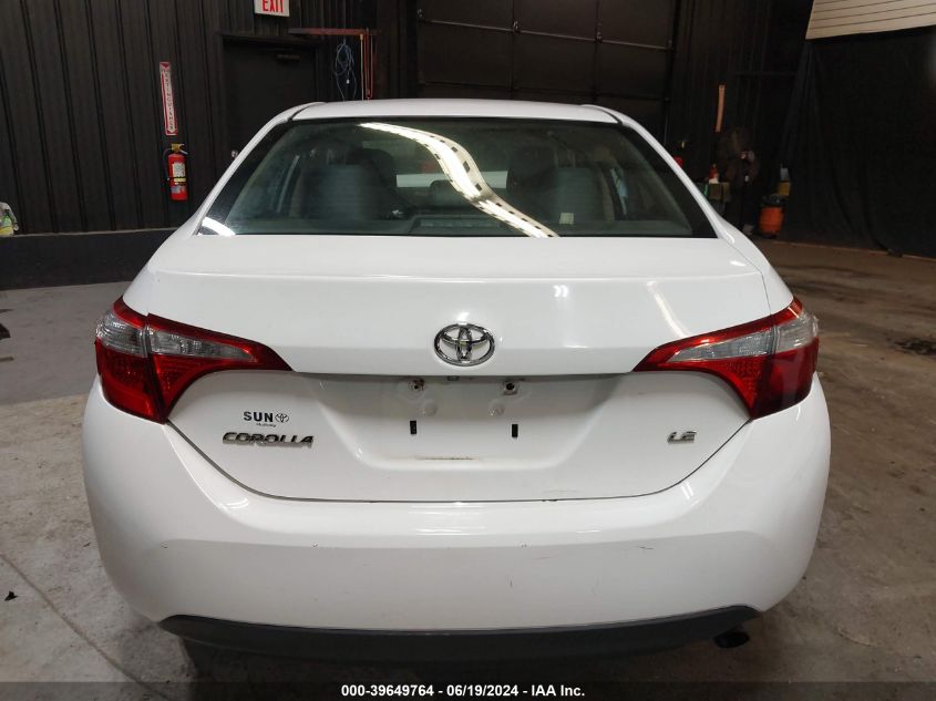 2014 Toyota Corolla Le VIN: 5YFBURHE8EP077522 Lot: 39649764