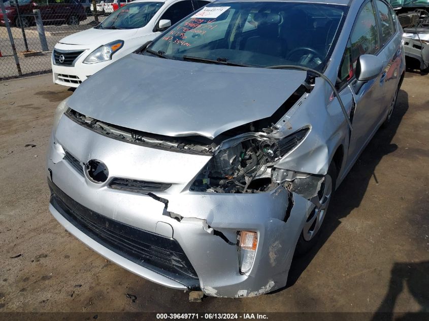 2012 Toyota Prius Four VIN: JTDKN3DU0C1610004 Lot: 39649771