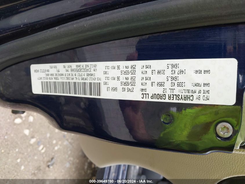 2013 Dodge Grand Caravan Sxt VIN: 2C4RDGCG8DR503008 Lot: 39649780