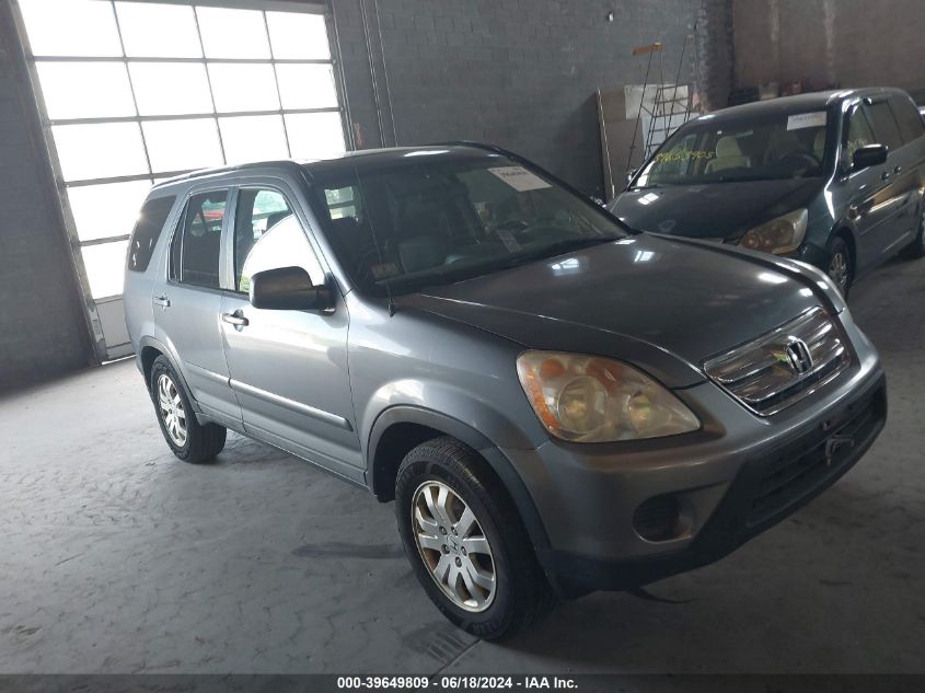 2006 Honda Cr-V Se VIN: SHSRD78926U422880 Lot: 39649809