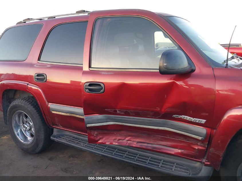 2003 Chevrolet Tahoe Ls VIN: 1GNEK13Z53R260000 Lot: 39649821