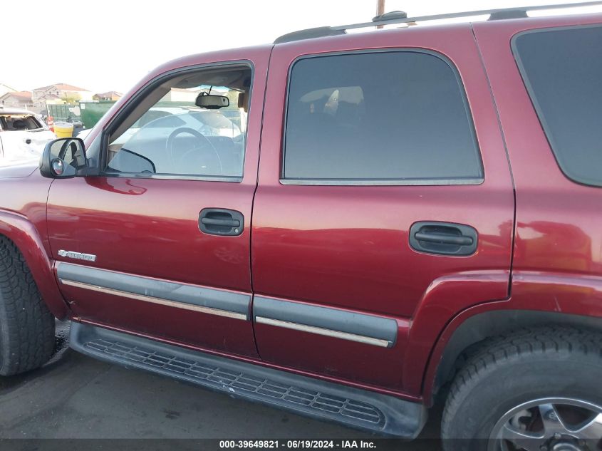 2003 Chevrolet Tahoe Ls VIN: 1GNEK13Z53R260000 Lot: 39649821