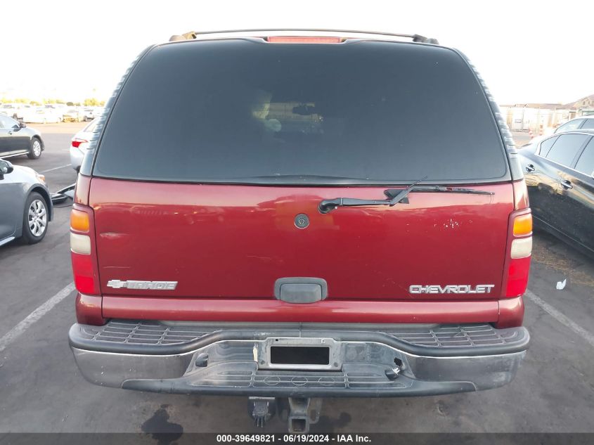 2003 Chevrolet Tahoe Ls VIN: 1GNEK13Z53R260000 Lot: 39649821