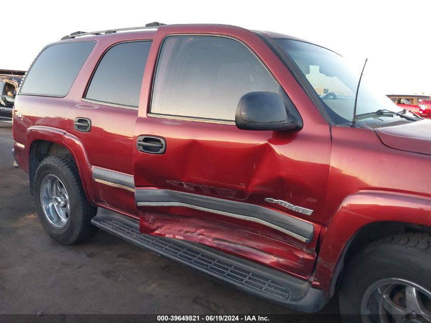 2003 Chevrolet Tahoe Ls VIN: 1GNEK13Z53R260000 Lot: 39649821