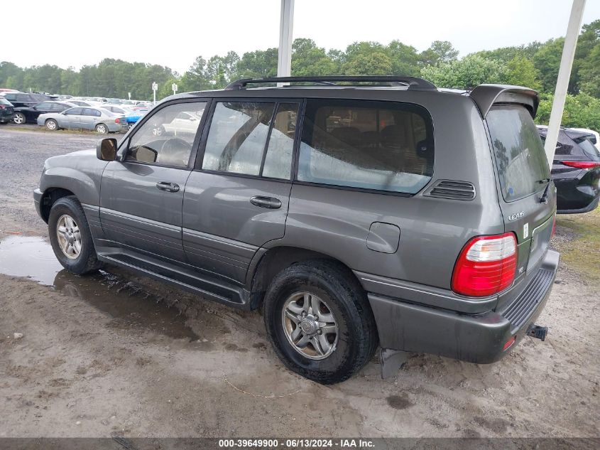 2000 Lexus Lx 470 470 VIN: JT6HT00WXY0122558 Lot: 39649900