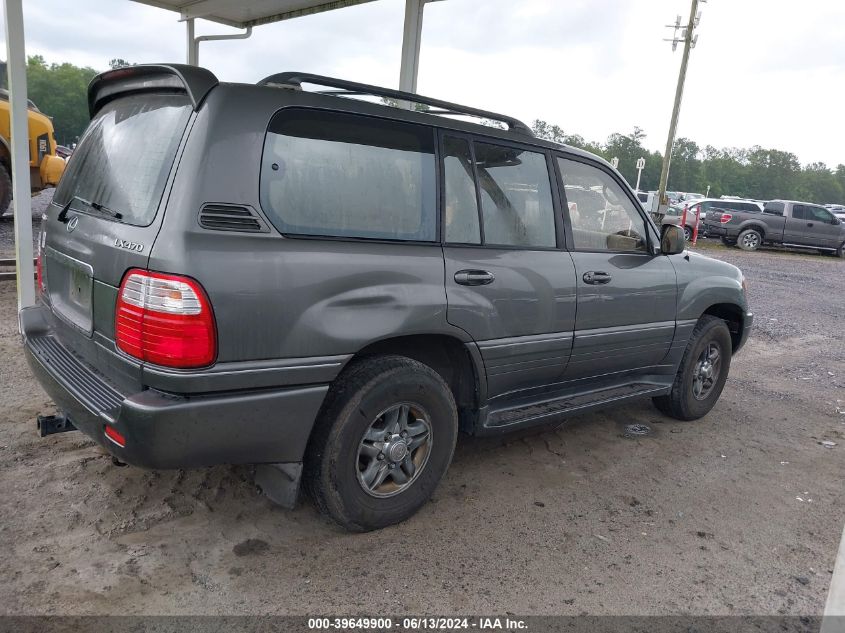 2000 Lexus Lx 470 470 VIN: JT6HT00WXY0122558 Lot: 39649900