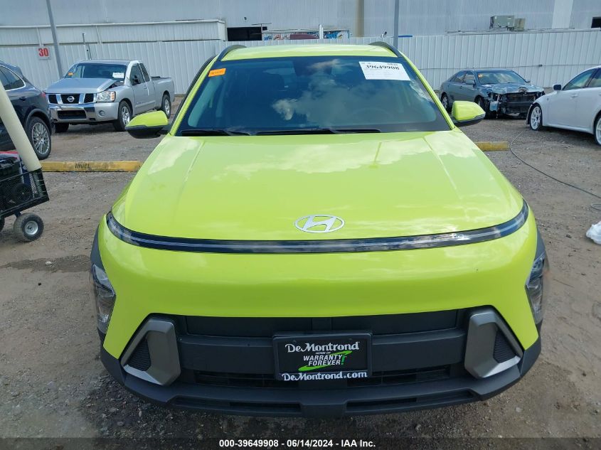 2024 Hyundai Kona Sel VIN: KM8HB3ABXRU132067 Lot: 39649908