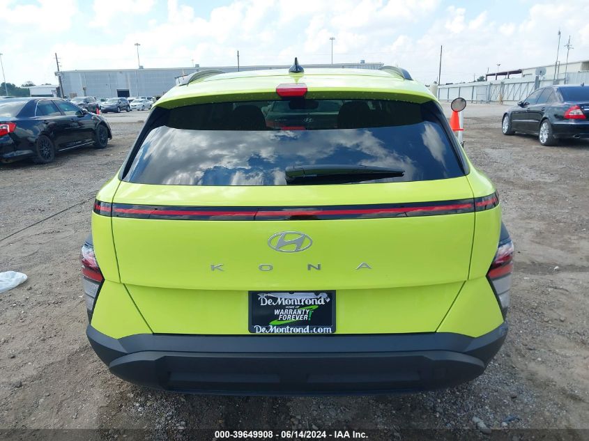 2024 Hyundai Kona Sel VIN: KM8HB3ABXRU132067 Lot: 39649908