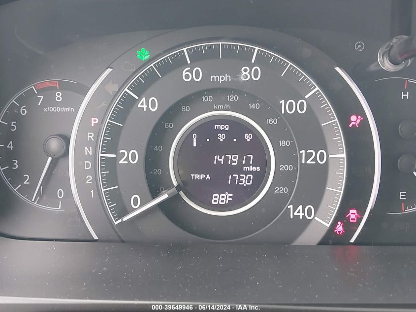 2013 Honda Cr-V Ex-L VIN: 2HKRM4H70DH609702 Lot: 39649946