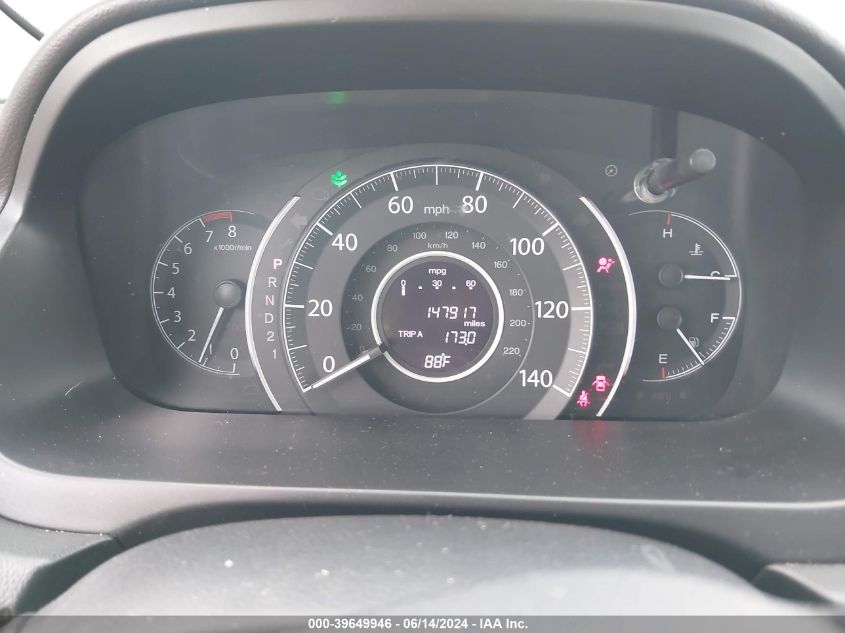 2013 Honda Cr-V Ex-L VIN: 2HKRM4H70DH609702 Lot: 39649946