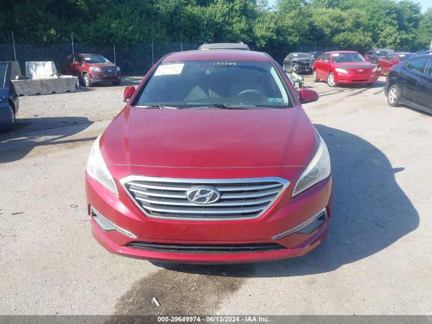 2015 HYUNDAI SONATA SE - 5NPE24AFYFH177589