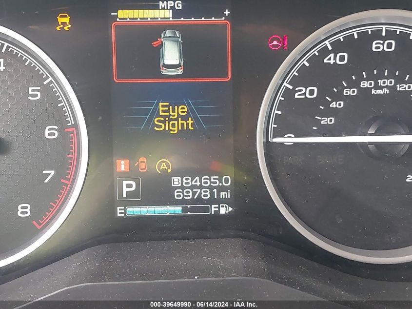 2019 Subaru Forester Premium VIN: JF2SKAEC7KH591803 Lot: 39649990