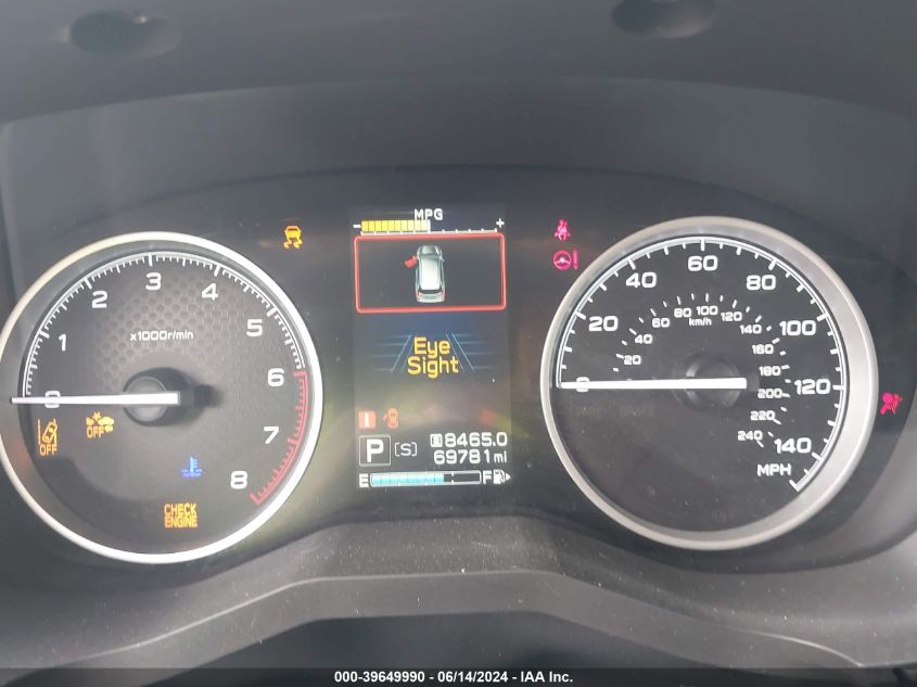 2019 Subaru Forester Premium VIN: JF2SKAEC7KH591803 Lot: 39649990