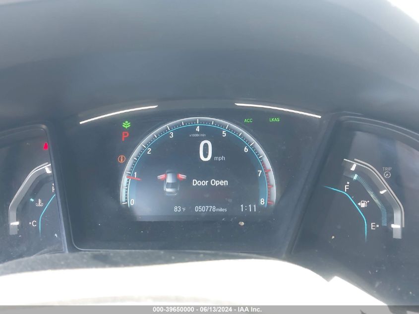 2HGFC2F66KH579973 | 2019 HONDA CIVIC