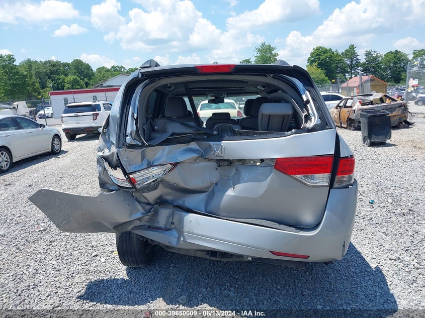 2016 Honda Odyssey Ex-L VIN: 5FNRL5H65GB103916 Lot: 39650009