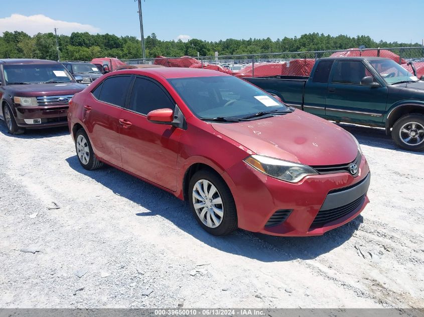 2014 TOYOTA COROLLA L/LE/LE PLS/PRM/S/S PLS - 2T1BURHEXEC128924