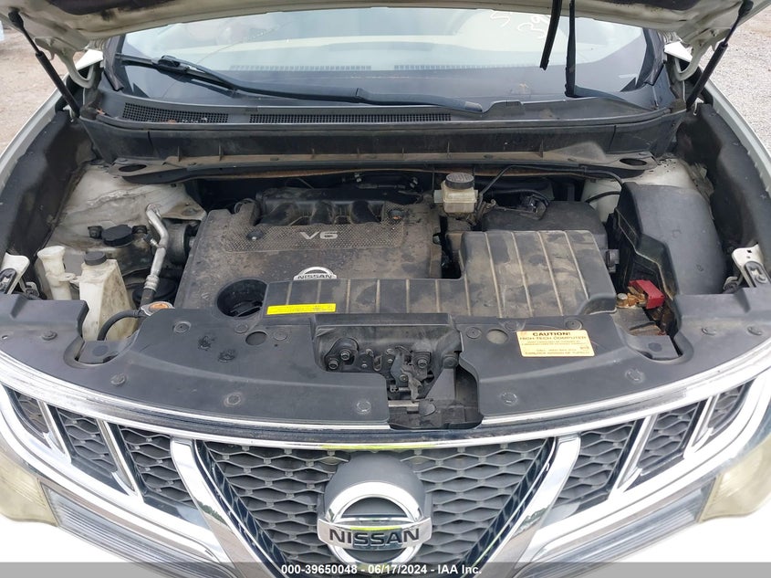 2011 Nissan Murano S VIN: JN8AZ1MU9BWU9AW06 Lot: 39650048