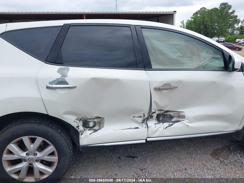 2011 Nissan Murano S VIN: JN8AZ1MU9BWU9AW06 Lot: 39650048