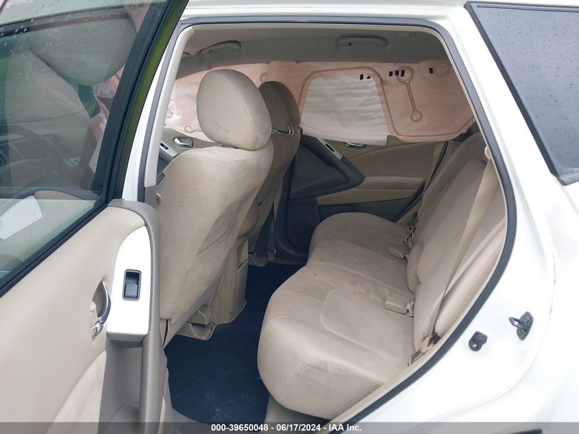 2011 Nissan Murano S VIN: JN8AZ1MU9BWU9AW06 Lot: 39650048