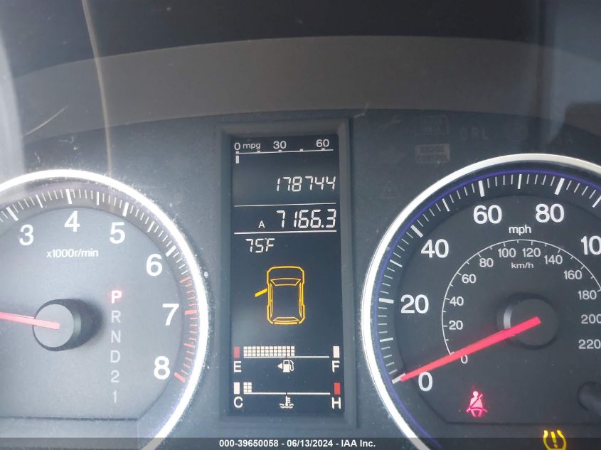 2009 Honda Cr-V Ex-L VIN: JHLRE48729C007919 Lot: 39650058