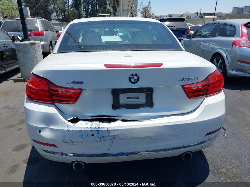 2015 BMW 435I xDrive VIN: WBA3T7C5XF5A37055 Lot: 39650070