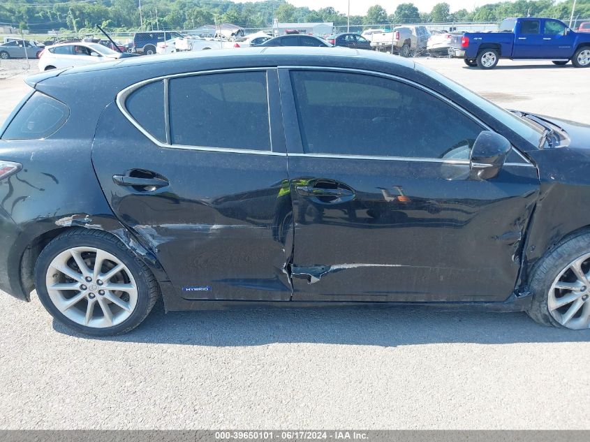 2013 Lexus Ct 200H VIN: JTHKD5BH2D2146082 Lot: 39650101