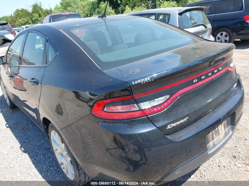 2013 Dodge Dart Sxt VIN: 1C3CDFBA6DD178735 Lot: 39650112