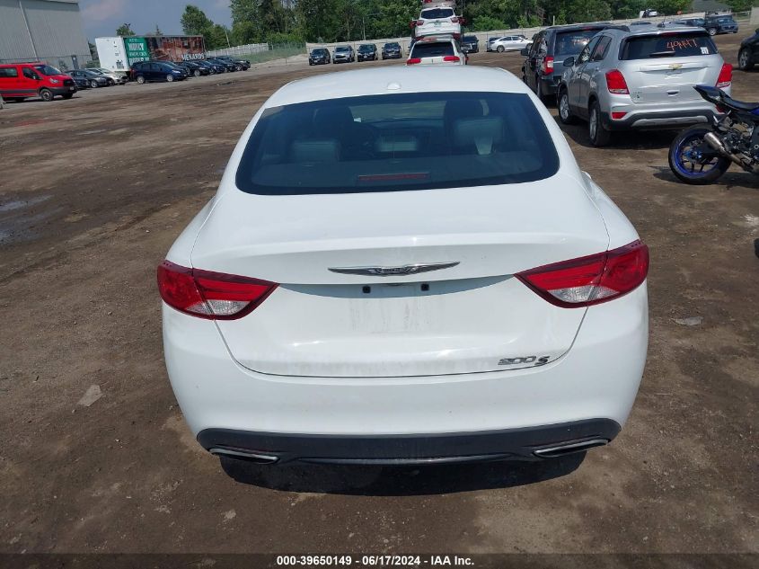 2016 Chrysler 200 S VIN: 1C3CCCBB0GN175855 Lot: 39650149