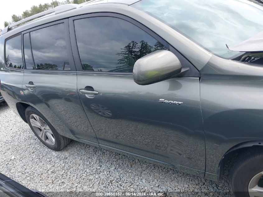 2008 Toyota Highlander Sport VIN: JTEDS43A482045526 Lot: 39650157