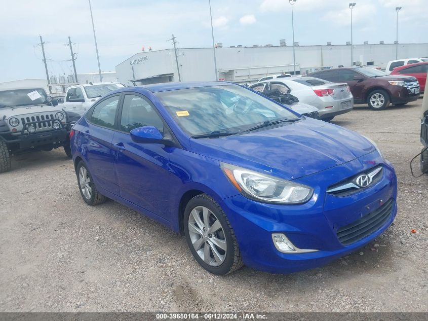 2013 Hyundai Accent Gls VIN: KMHCU4AE5DU378375 Lot: 39650164