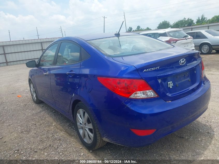 2013 Hyundai Accent Gls VIN: KMHCU4AE5DU378375 Lot: 39650164