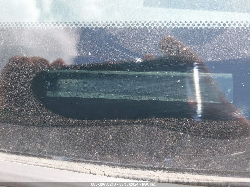 2011 Toyota Avalon VIN: 4T1BK3DB0BU438296 Lot: 39650210