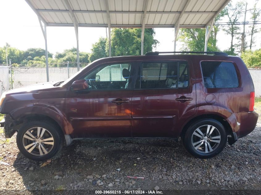 2011 Honda Pilot Ex-L VIN: 5FNYF4H5XBB091615 Lot: 39650215