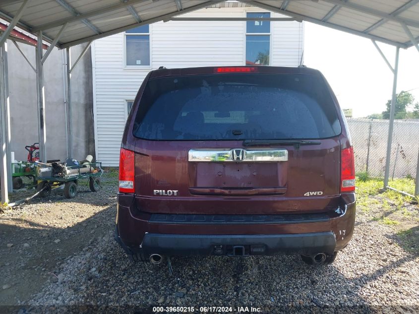 2011 Honda Pilot Ex-L VIN: 5FNYF4H5XBB091615 Lot: 39650215