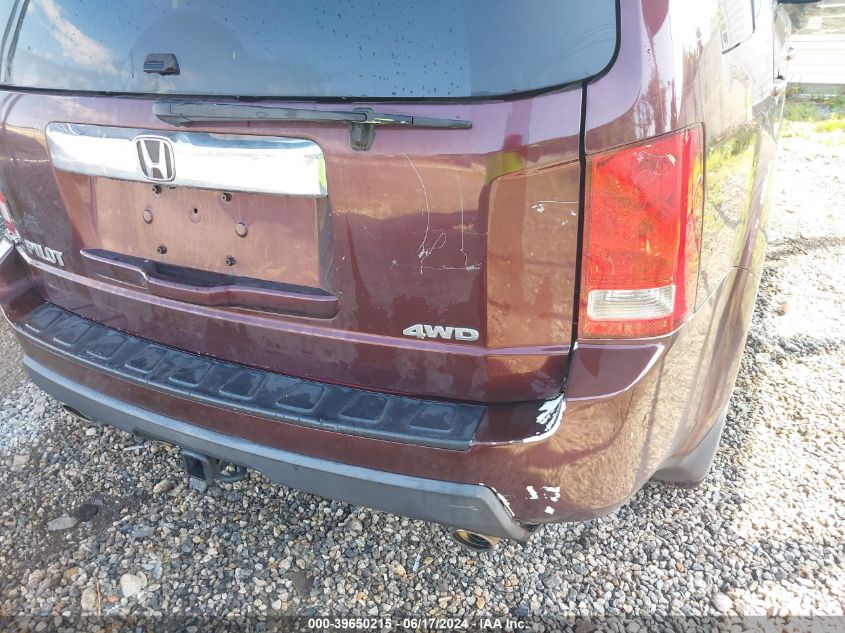 2011 Honda Pilot Ex-L VIN: 5FNYF4H5XBB091615 Lot: 39650215